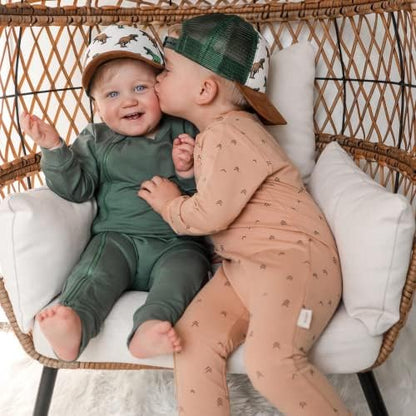 Baby Hats - Baseball Hat, Newborn Youth Flat Brim Mesh Trucker Surf Skate Bubba Bro Fitted Beach