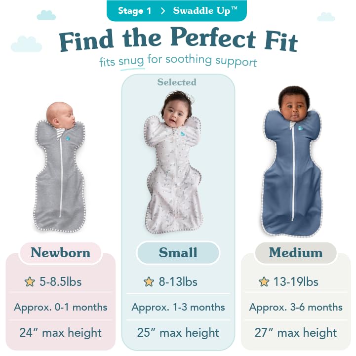 Love to Dream Swaddle UP, Baby Sleep Sack, Self-Soothing Swaddles for Newborns, Get Longer Sleep