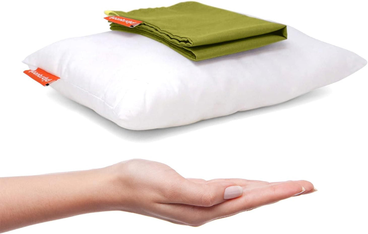 Pipsqueak Small | Tiny | Mini Pillow with Name Tag - 11in x 7in x 2.5in - Machine Washable - White