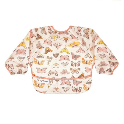 Tiny Twinkle Mess Proof Baby Bib,Waterproof Smock Baby Bib for Eating,Machine Washable Long Sleeve