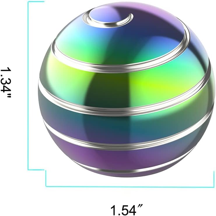 Kinetic Desk Toy Ball, 1.54'' Kinetic Desktop Spinning Toys, Optical Illusion Toys for Anxiety