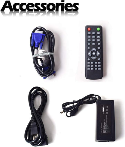 15" CCTV BNC Monitor VGA HDMI AV, 4:3 HD Display LCD Security Screen with USB Drive Player for