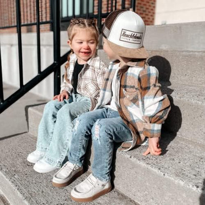Baby Hats - Baseball Hat, Newborn Youth Flat Brim Mesh Trucker Surf Skate Bubba Bro Fitted Beach