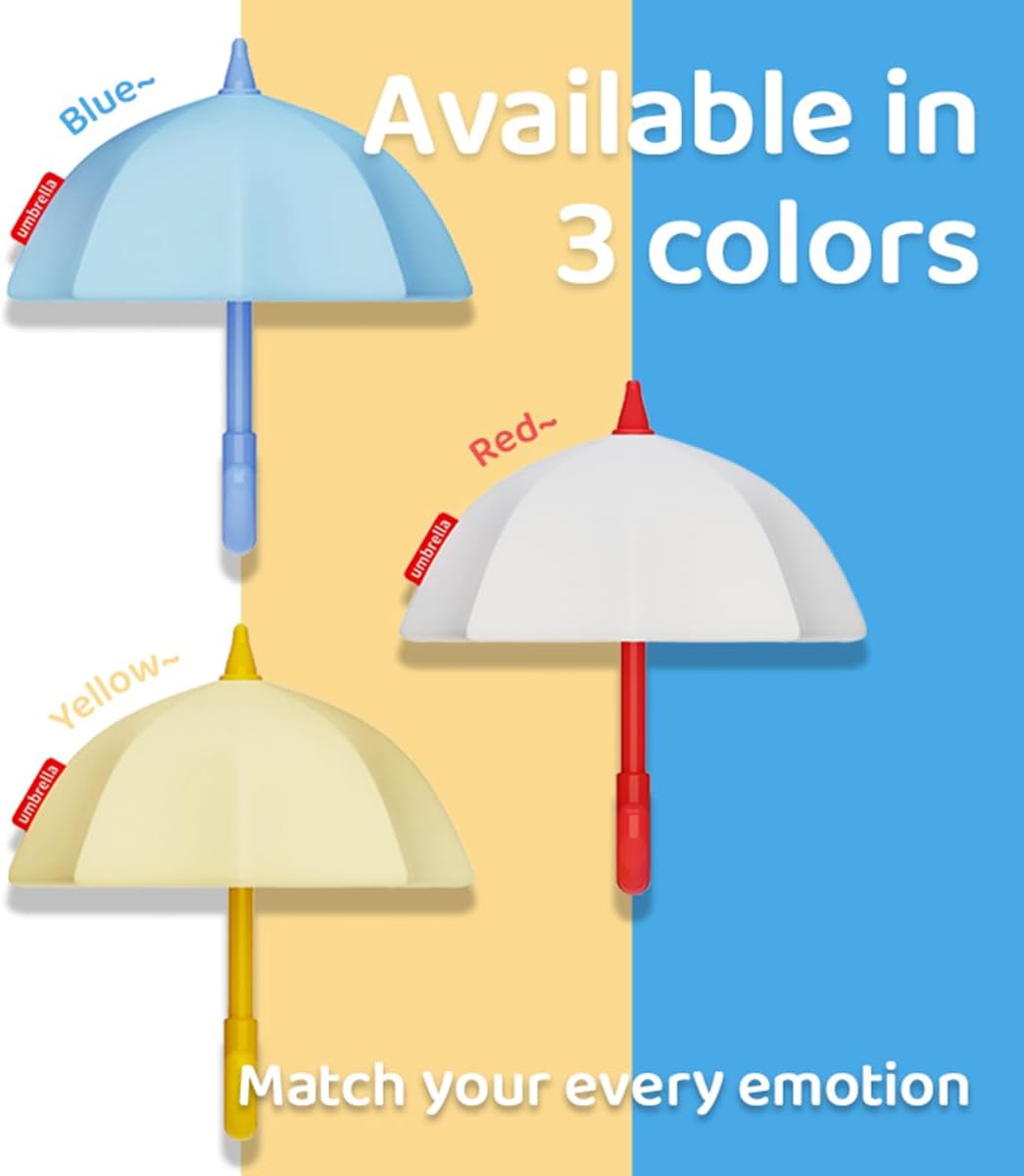 Umbrella Night Light for Kids,Light-Up Magnetic Fridge Lamp, Rechargeable Silicone Lamp for Baby