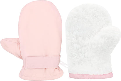 Toddler Gloves Kids Mittens Winter Warm Lined Fleece Gloves Waterproof Snow Baby Mitten for Boys