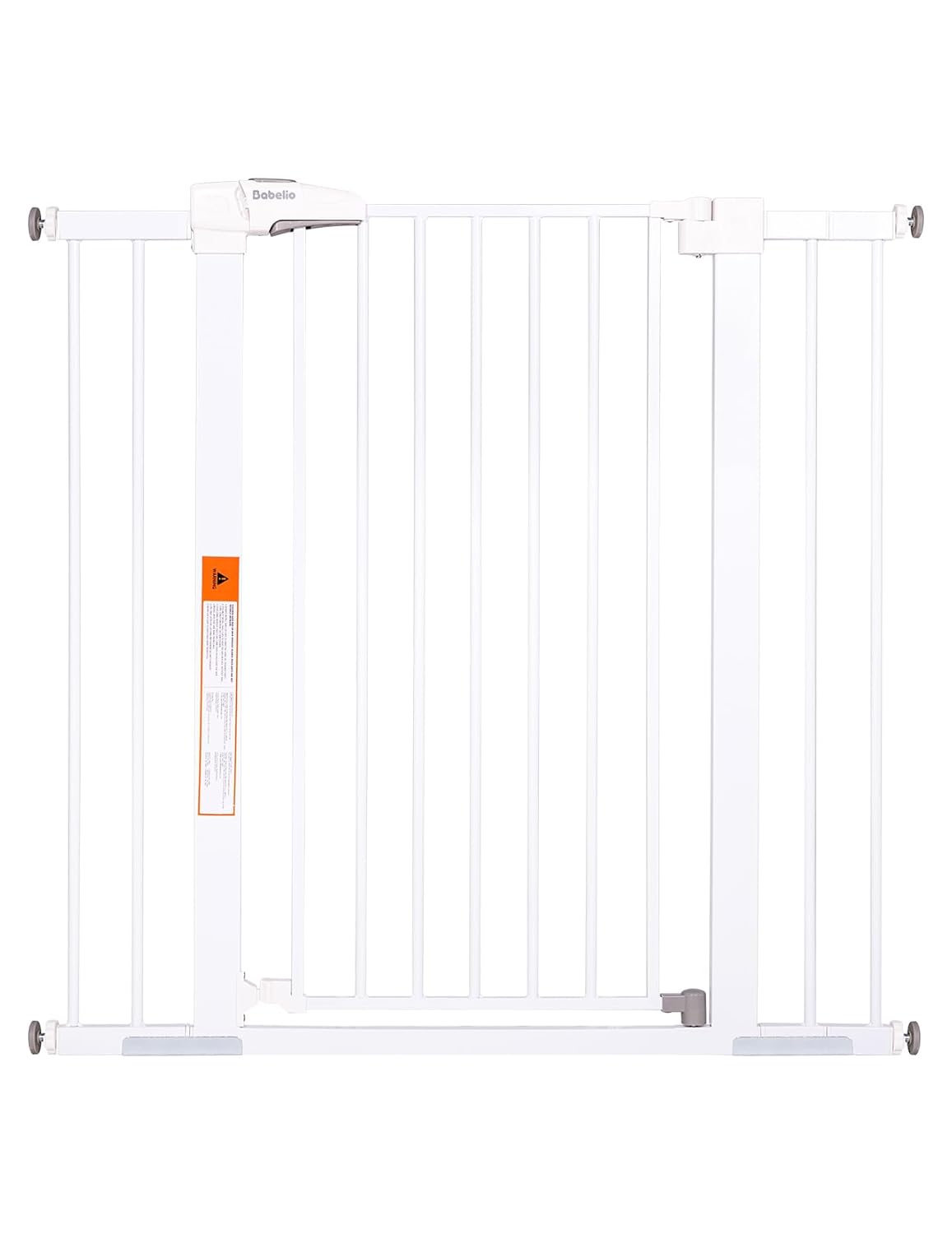 BABELIO 36" Extra Tall Dog Gate, 26-40" Wide Auto Close Baby Gate, Pressure Mounted Metal Pet, Easy