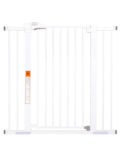 BABELIO 36" Extra Tall Dog Gate, 26-40" Wide Auto Close Baby Gate, Pressure Mounted Metal Pet, Easy