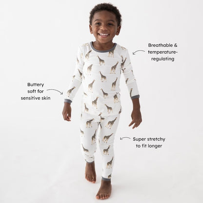 KYTE BABY Toddler Pajama Set - Pjs for Toddlers Made of Soft Bamboo Rayon Material