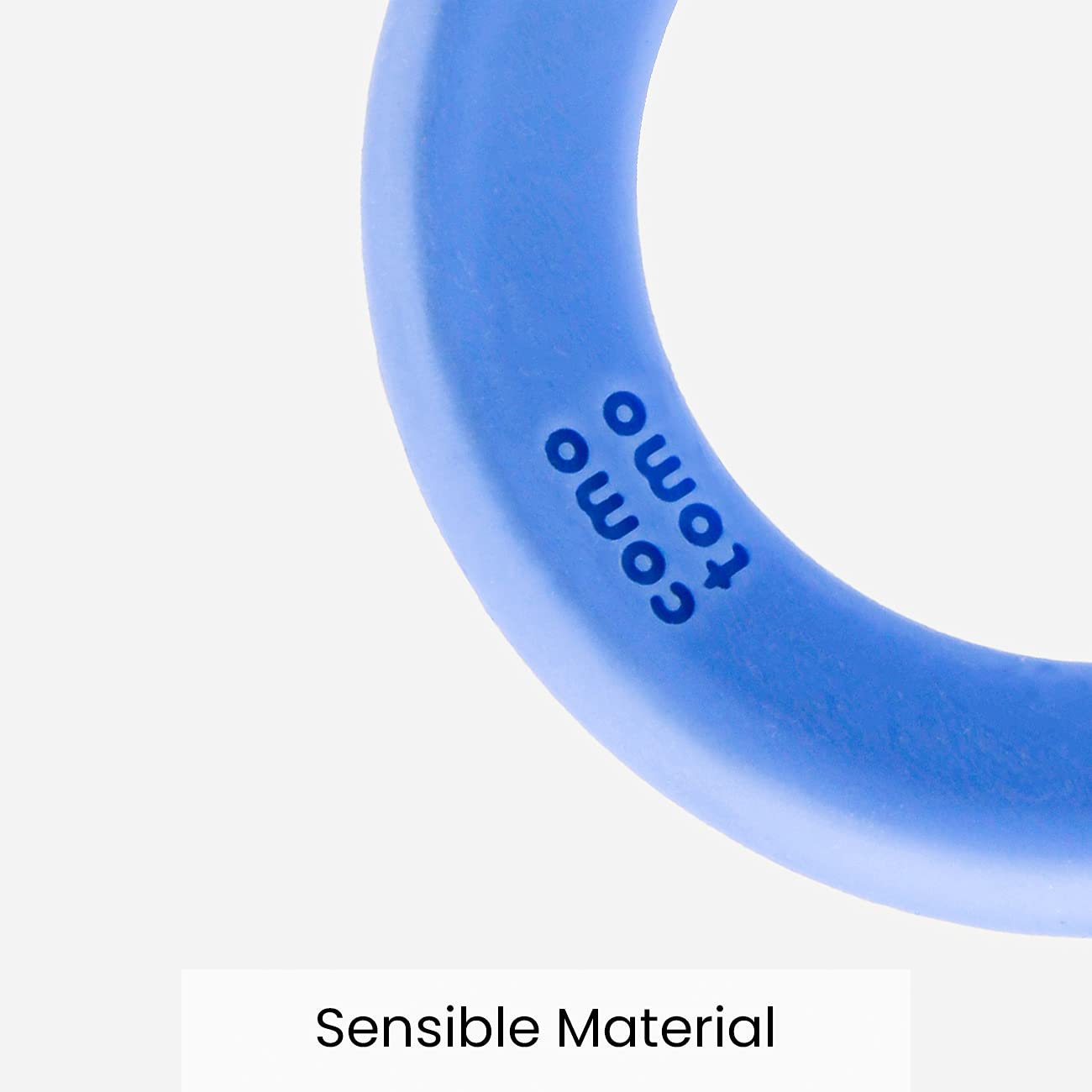 Comotomo Silicone Baby Teether, Blue