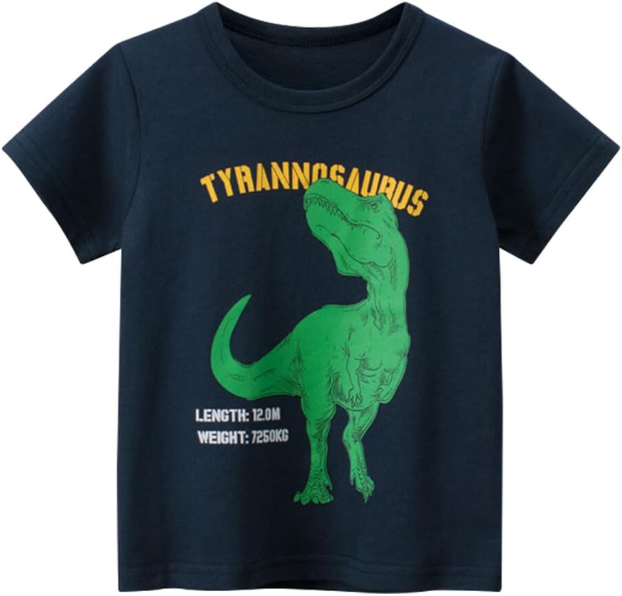 Boys' 4-Pack Excavator Short Sleeve Crewneck T-Shirts Top Tee Size 2-7 Years Toddler Boys' Value