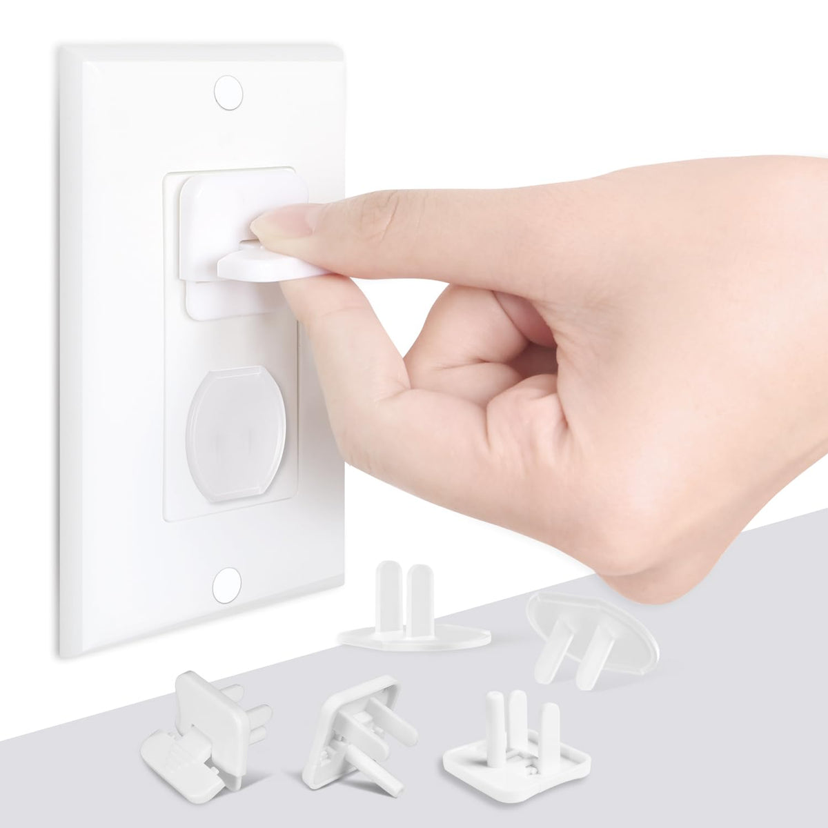 Babepai Outlet Covers Baby Proofing 55-Pack White, Child Proof Electrical Protector Safety Baby