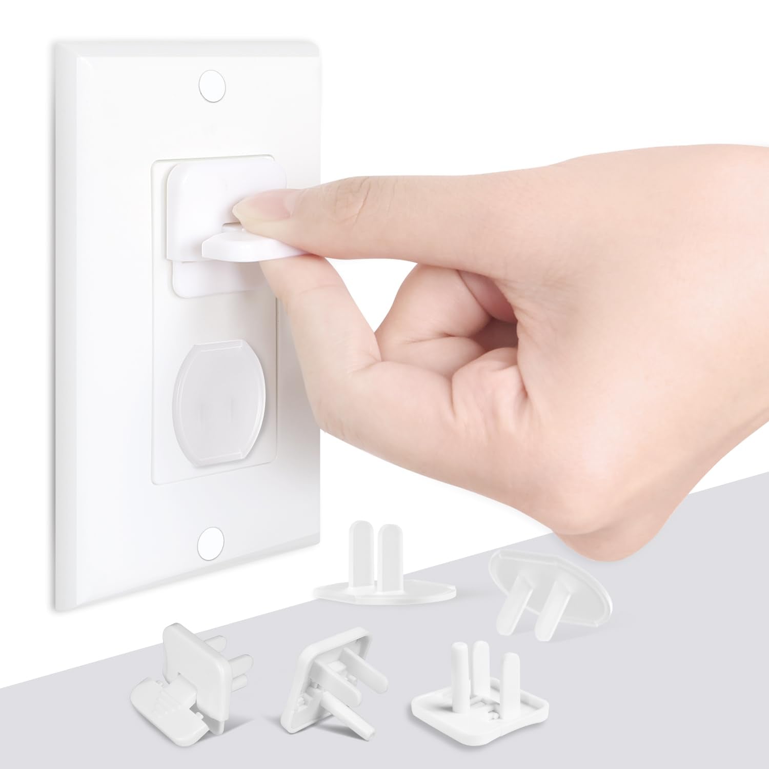 Babepai Outlet Covers Baby Proofing 55-Pack White, Child Proof Electrical Protector Safety Baby
