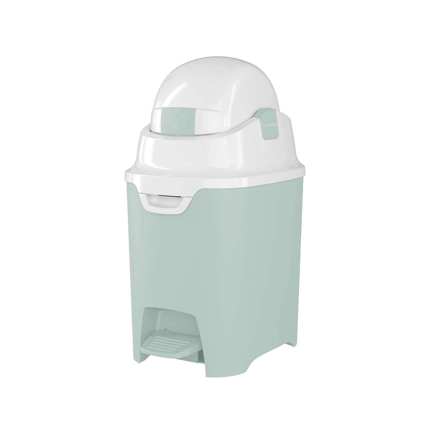 Foundations Mini Hands-Free Diaper Pail with Airtight Lid - Durable & Odorless Diaper Disposal