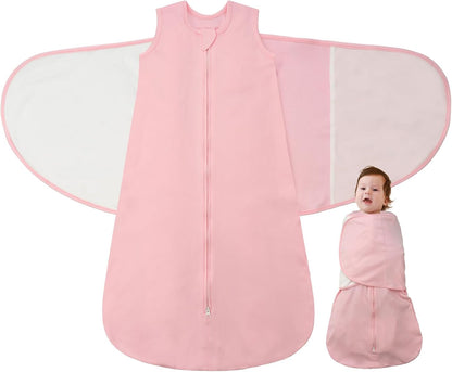 Baby Swaddle Sleep Sack 1.0 Tog 3-in-1 Cotton Baby Swaddle Blanket Wrap for Newborns 6-12 Months