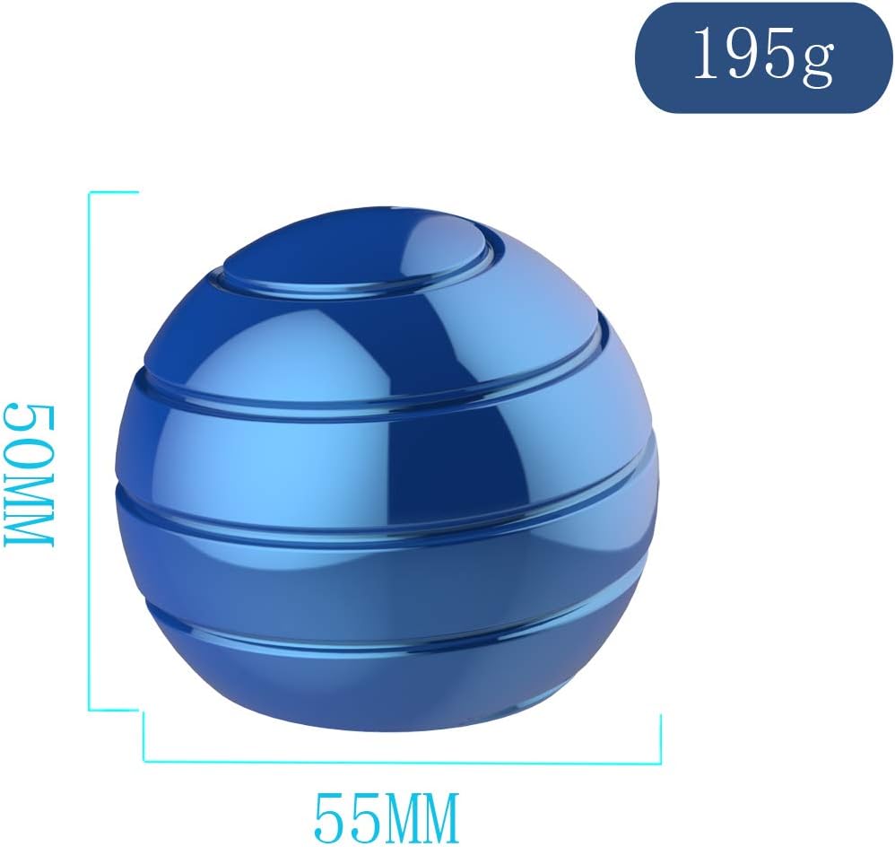 Kinetic Spinner Desk Toy, 2.17'' Giant Kinetic Stree Relief Desk Toy Ball, Office Fidget Toys for