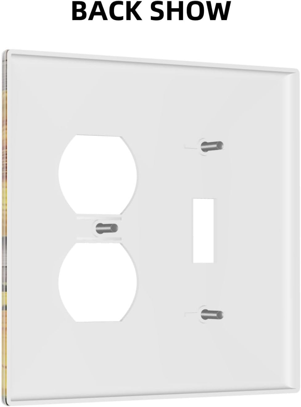 Sunflower Rustic Brown Gray Wood Wallplates 1 Toggle 1 Duplex Switch Plate Electrical GFCI