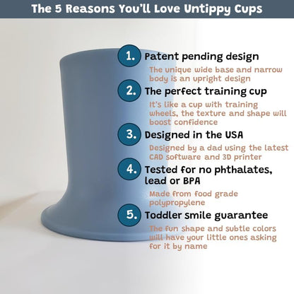 Kids Tumbler and Teacup | 2 Cup Set (6 & 7 Oz) Sippy Cups Dishwasher/Microwave Safe 3.5" x 4" | 2