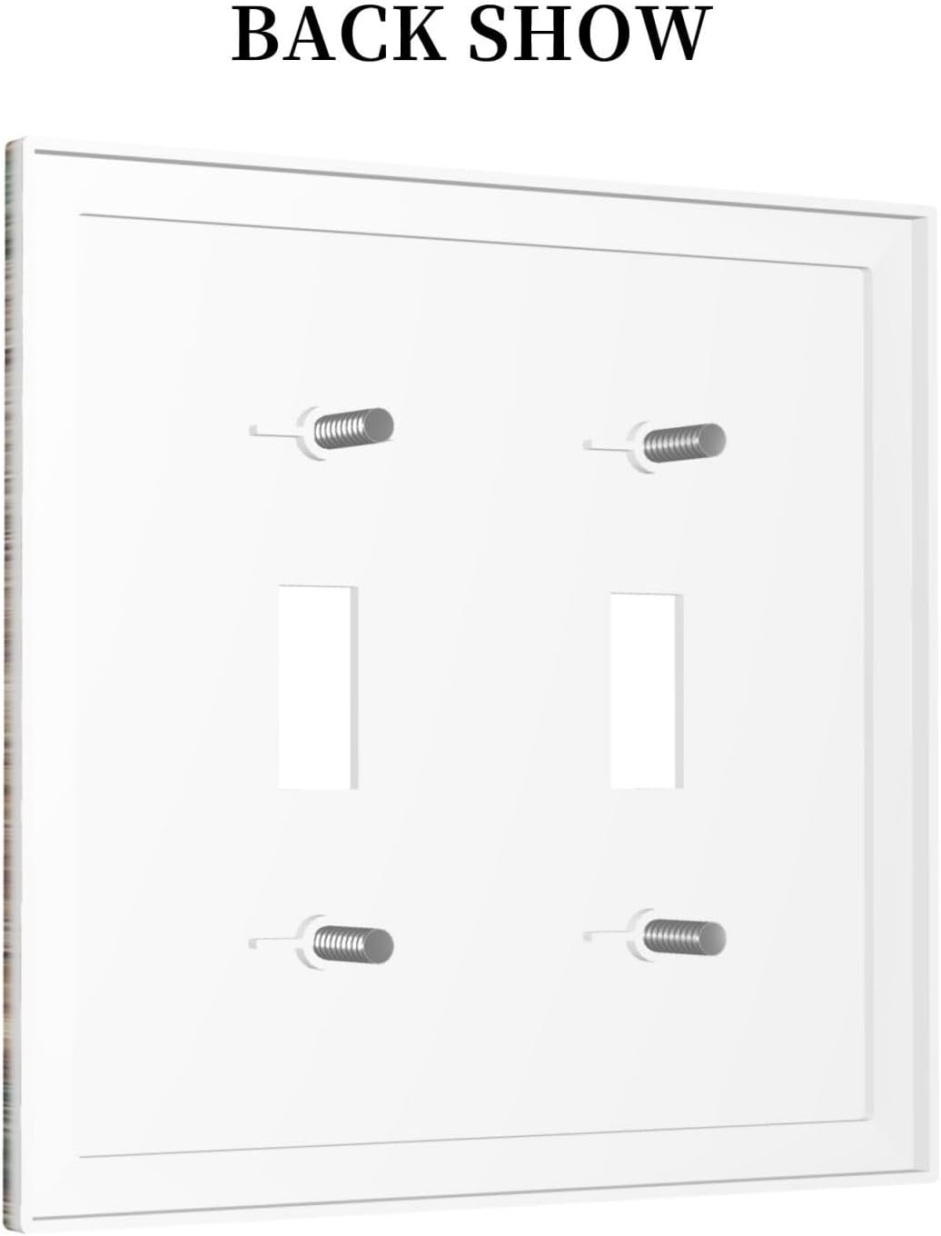 Decorative Switch Plates Rustic Wood Country Barn Texas Star On Teal 2 Gang Double Toggle Outlet