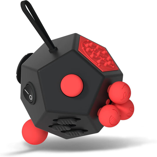 Fidget Dodecagon –12 Side Fidget Toy Cube Relieves Stress and Anxiety Anti Depression Cube for