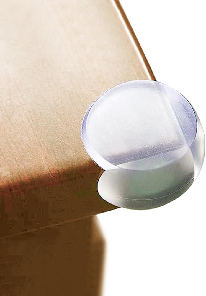 Matyz 16-Pack Clear Baby Proof Corner Guards - Ball Shape Edge Protectors for Furniture, Strong