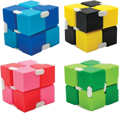 Raymond Geddes Infinity Cube Fidget Toys (Pack of 12) - Block Fidget Toys for Kids - Novelty Toys