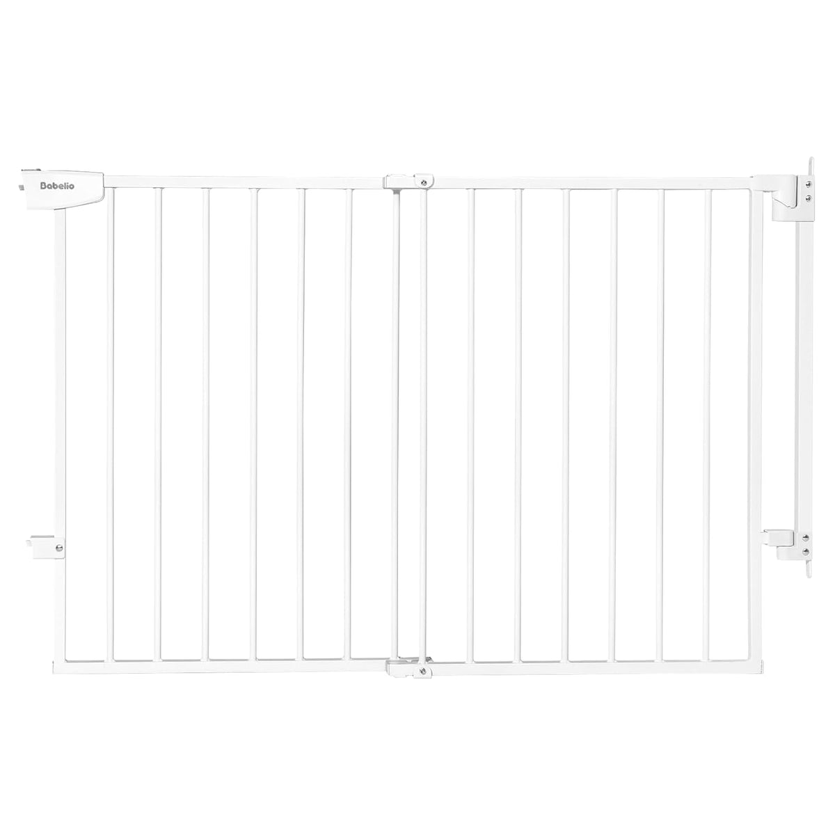 Babelio 34" Tall No Bottom Bar Baby/Dog Gate for Stairs, House and Doorways, 29.7-46.5" Auto Close