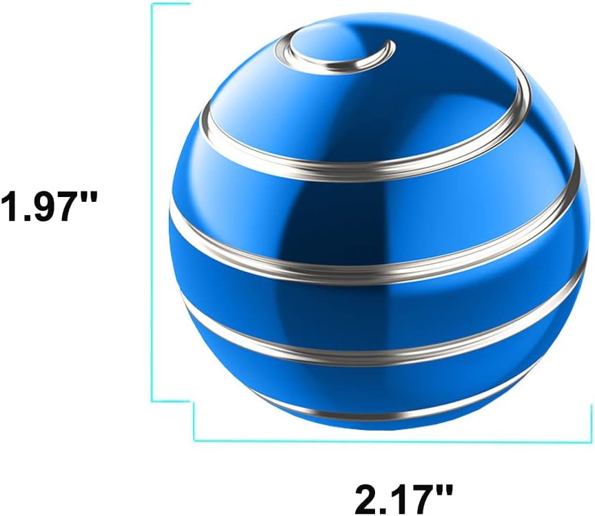 Kinetic Spinning Desk Toy Ball, 2.17'' Fidget Spinner Desk Toys for Office for Adults, Cool Gadgets