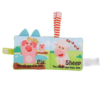 Soft Baby Books Gift Set – Cloth Crinkle Books for Infants 0-3-6-12 Months, Newborn Teething Toy