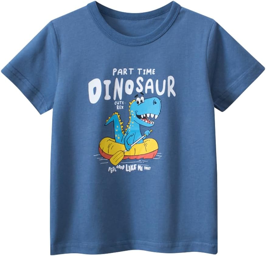 Boys' 4-Pack Excavator Short Sleeve Crewneck T-Shirts Top Tee Size 2-7 Years Toddler Boys' Value