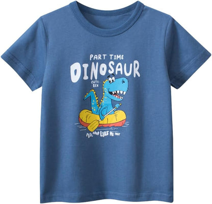 Boys' 4-Pack Excavator Short Sleeve Crewneck T-Shirts Top Tee Size 2-7 Years Toddler Boys' Value
