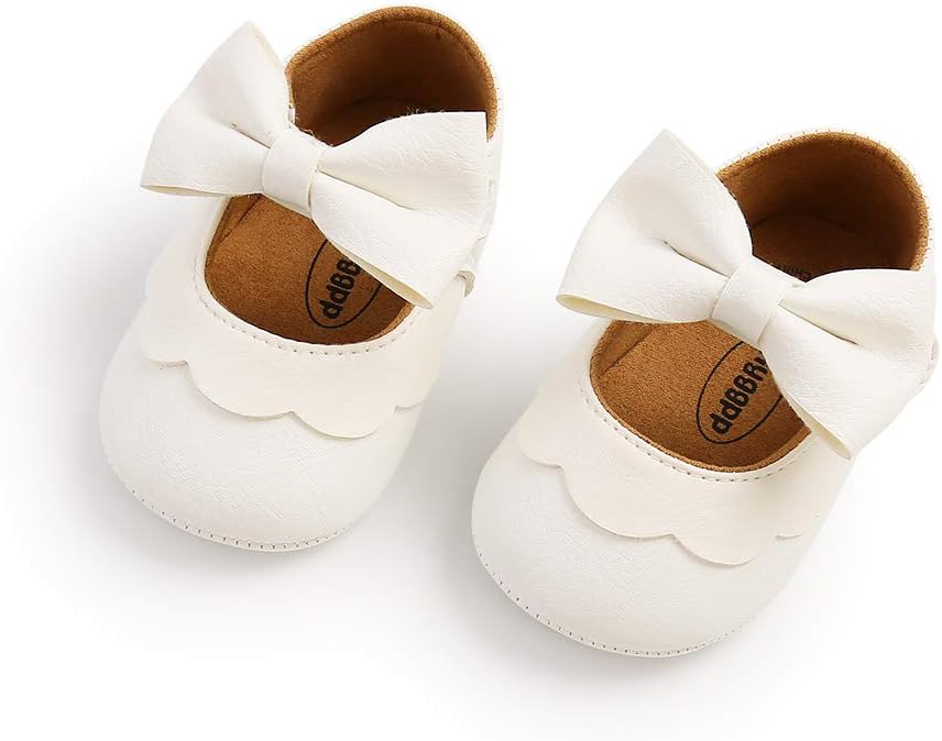 Baby Shoes Mary Jane Flats Non Slip Soft Sole Infant Toddler Sneakers First Walkers Party Christmas