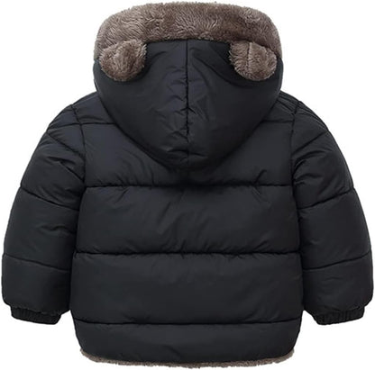 Fairy Baby Infant Baby Winter Coat Cute Teddy Bear Hooded Jacket Warm Fleece Outerwear Windproof