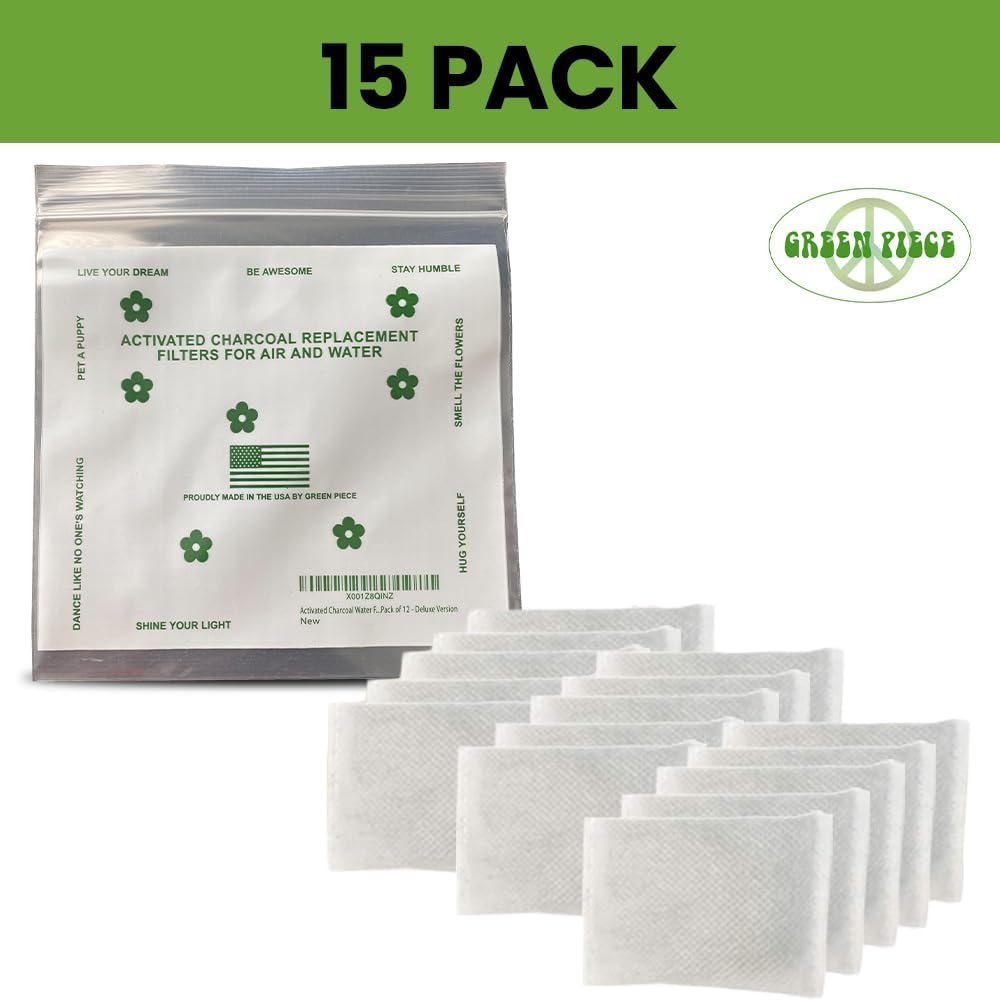 Green Piece® Overstuffed - Pack of All Natural Baby Diaper Pail Deodorizer Activated Charcoal Air