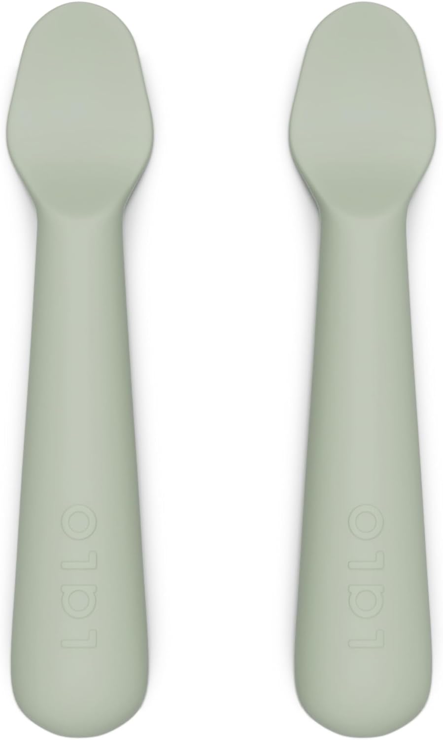 Lalo Little Spoon Set - 2 Piece Baby Spoons Set for Infants & Babies - Made From Food Grade
