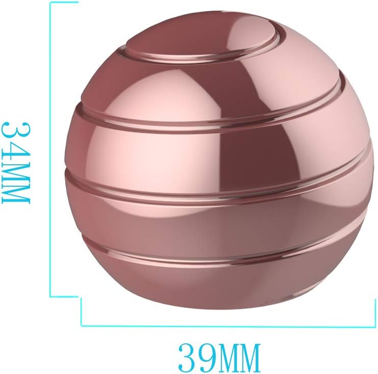 Kinetic Desk Ball, 1.54'' Office Desk Spinning Metal Toys for Adult ADHD Anti Anxiety, Kinetic