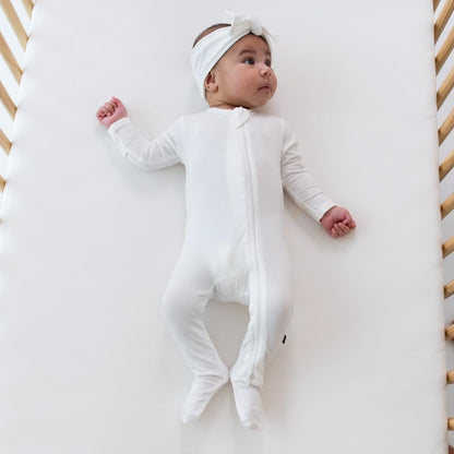 KYTE BABY Unisex Zipper Closure Footies, Rayon Made From Bamboo, 0-24 Months