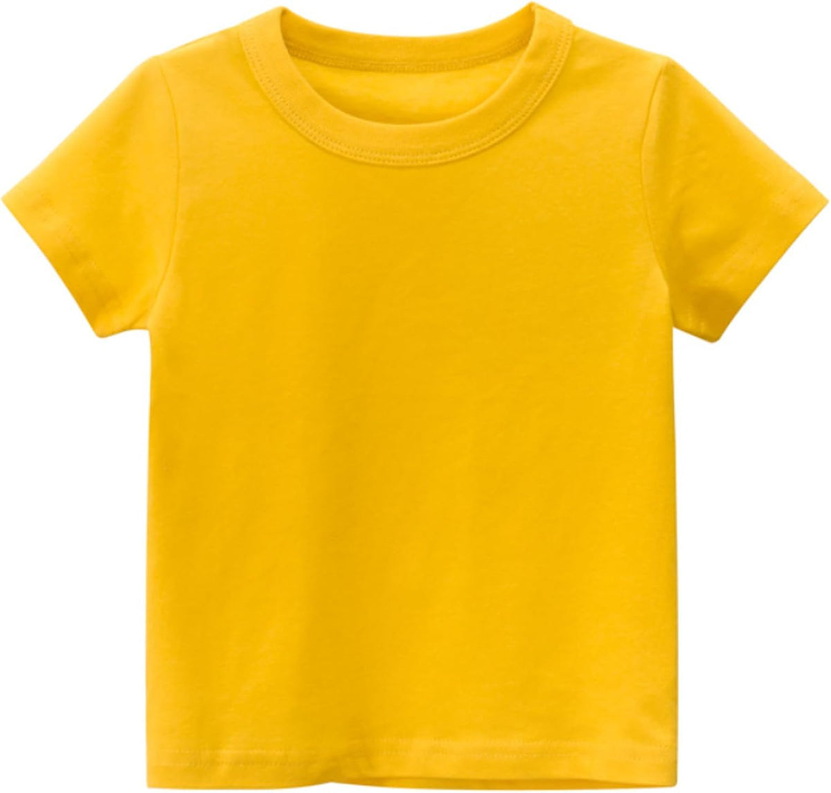 4-Pack Toddler Boys T-Shirts Solid Color Short Sleeve Tees Summer Crewneck Tops