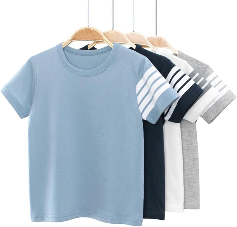 Boys' 4-Pack Excavator Short Sleeve Crewneck T-Shirts Top Tee Size 2-7 Years Toddler Boys' Value