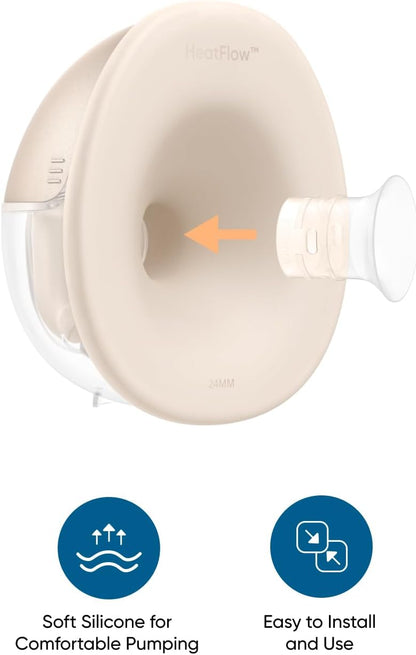 eufy Original 21mm Sizing Inserts (2-Pack) for Wearable Breast Pump S1/S1 Pro/E10/E20, Silicone