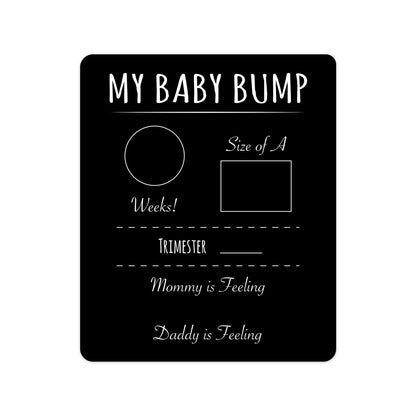 Pregnancy Timeline Sign/My Baby Bump Infant Chalkboard Style Milestone Photo Prop Board / 10" x 12"