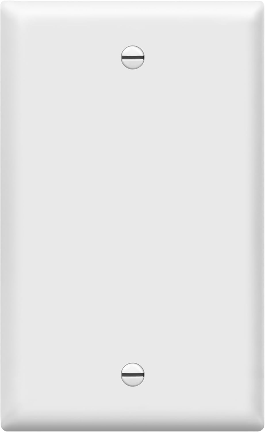 ENERLITES Blank Cover Wall Plate, Gloss Finish, Standard Size 1-Gang 4.50" x 2.76", Polycarbonate