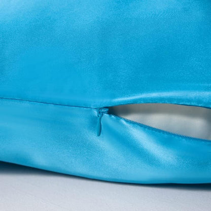 Mulberry Silk Pillowcase for Hair and Skin,Queen Size Cooling Silk Pillow Case with Hidden
