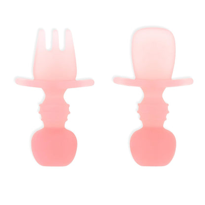 Bumkins Baby Utensils Set, Chewtensils Silicone Spoons for Dipping, Self-Feeding, Baby Led Weaning