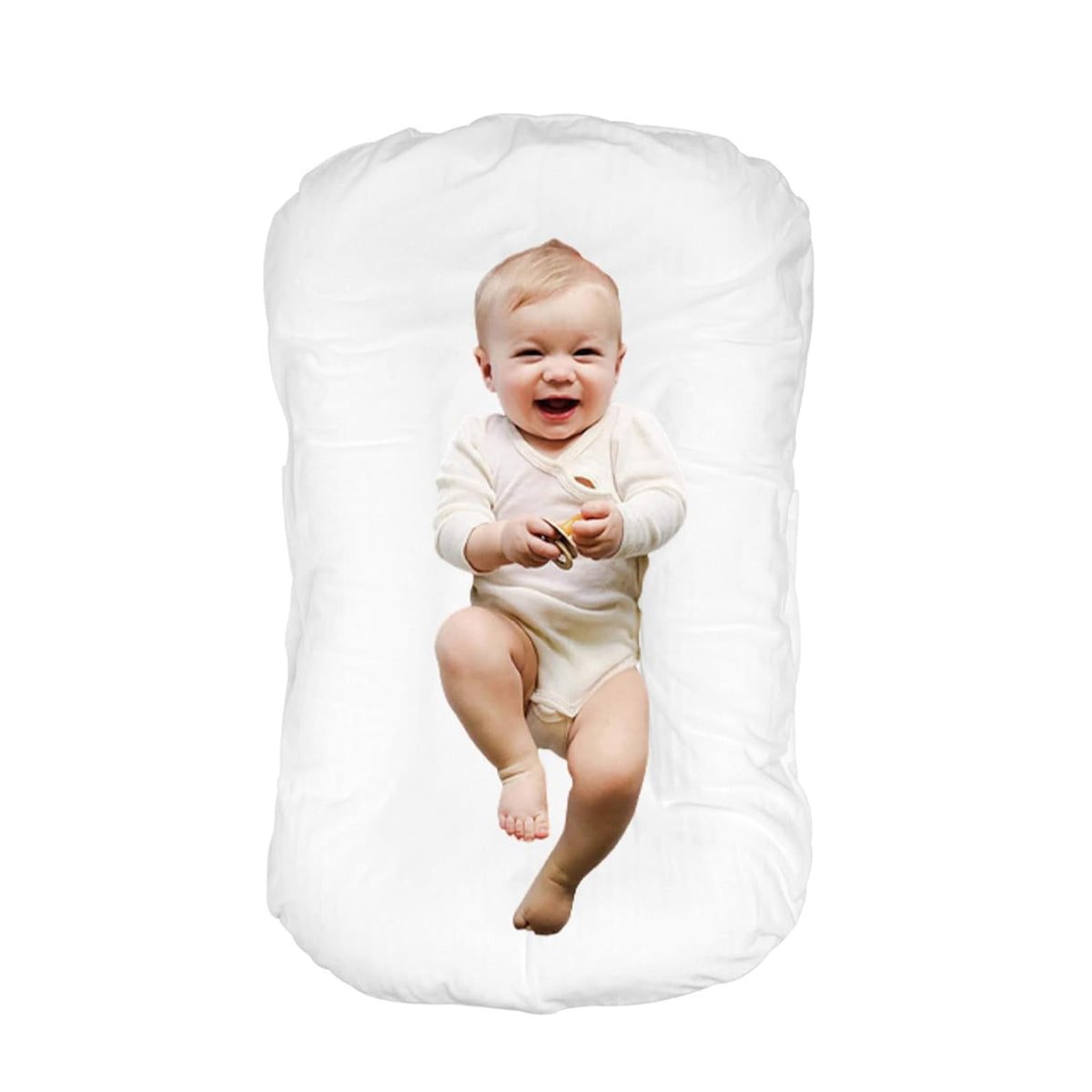 Baby Lounger for Newborn Flat Cover,Baby Nest Cover Tummy Time Mat Breathable & Soft,0° Angle