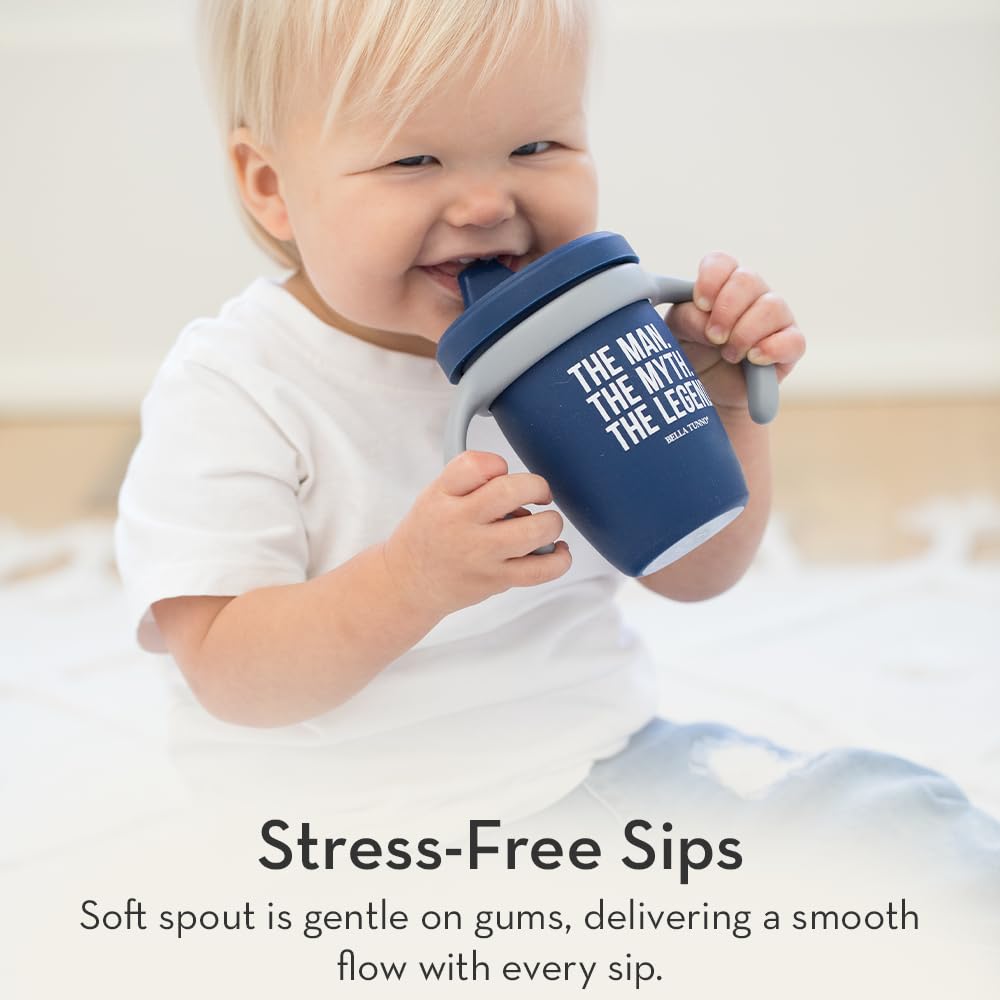 Sippy Cup by Bella Tunno, Silicone Training Cup with Transition Handles for Infants, Toddlers &