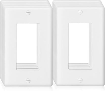 Decorator Wall Plate 1-Gang Light Switch Plate Outlet Cover,Unbreakable Polycarbonate