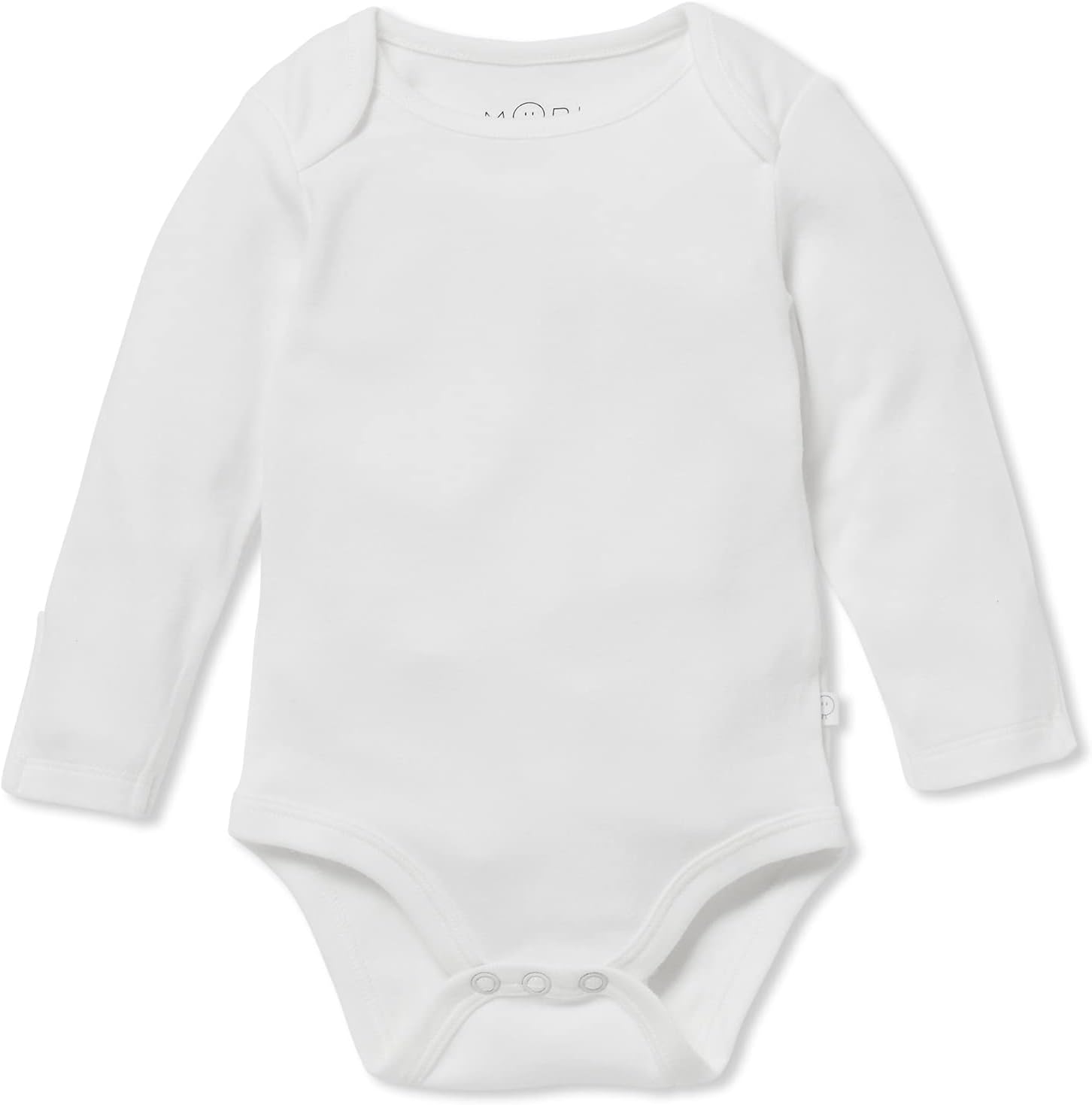 MORI Baby Supreme Comfort Long Sleeve Bodysuit for Boys and Girls - Unisex Romper with Envelope