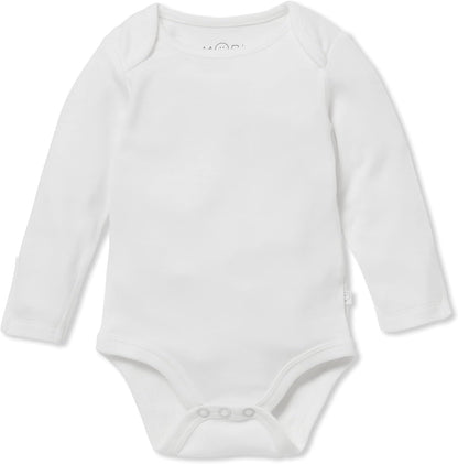 MORI Baby Supreme Comfort Long Sleeve Bodysuit for Boys and Girls - Unisex Romper with Envelope
