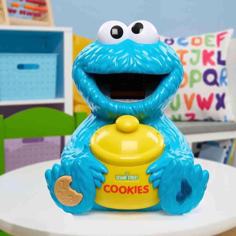 Sesame Street Cookie's Counting Jar, 12-Pieces, 20+ Phrases and Sounds, Learning and Education