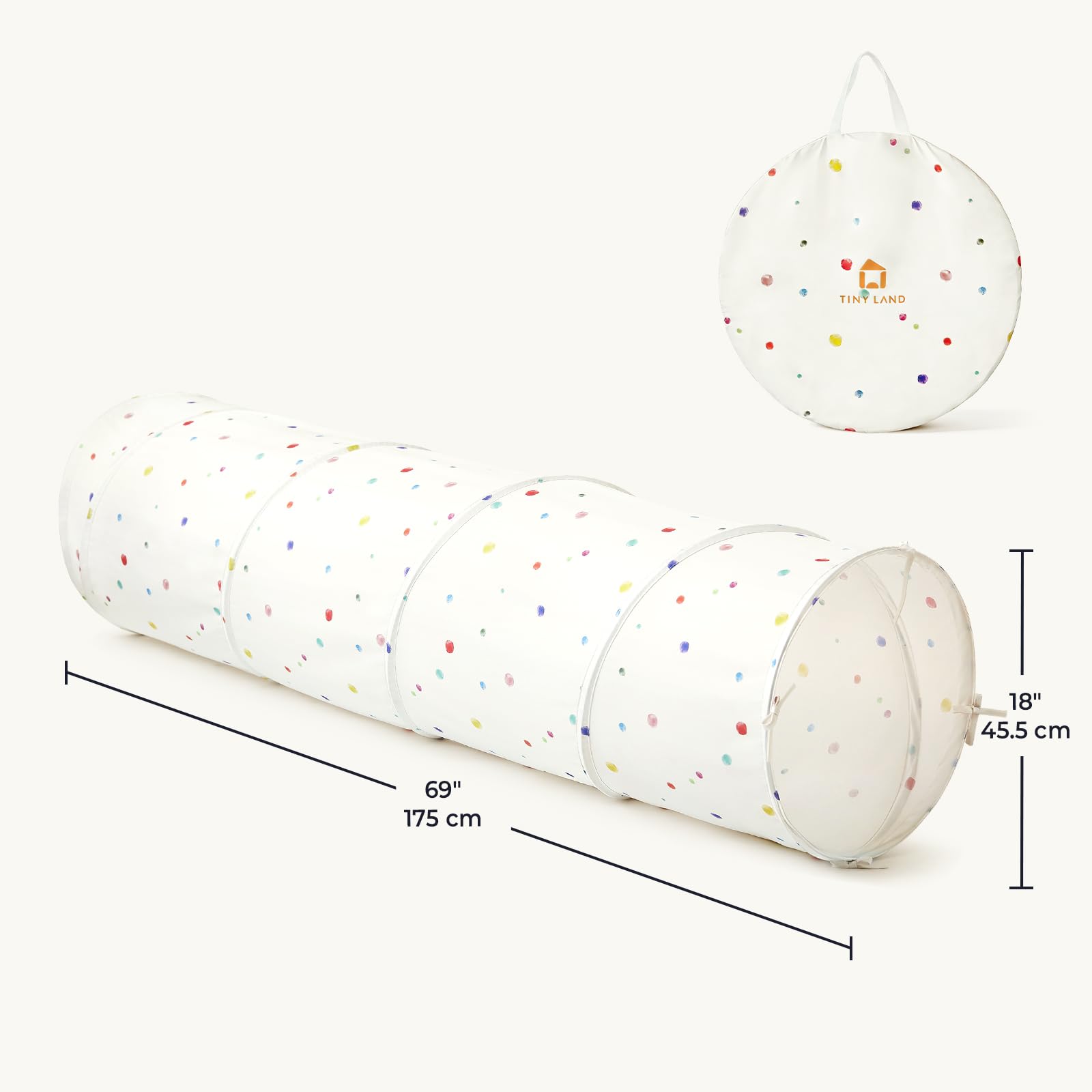 Tiny Land Kids Play Tunnel with Storage Bag for Toddlers and Baby